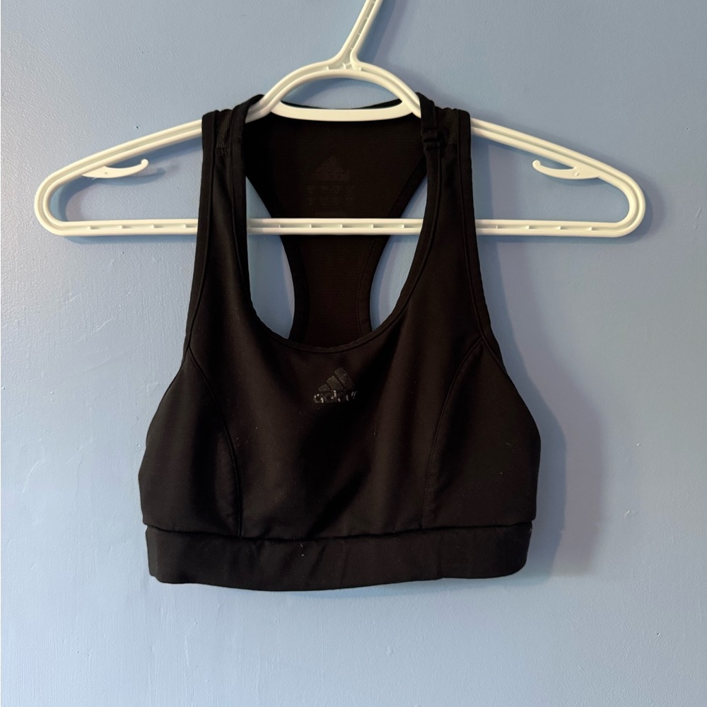 Adidas Women's Sleek Black Sports Bra